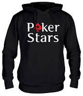 Стильное худи pokerstars logo | черная толстовка