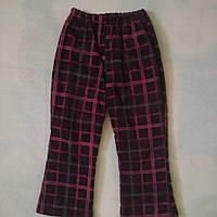 Вельветовые брюки на флисе для девочки 2-3 года, 98 см рост