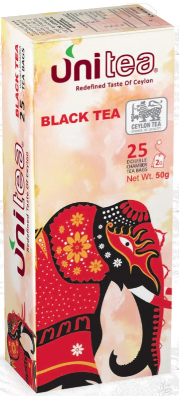 Чай цейлонський чорний пакетований Unitea 25 шт., фото 1