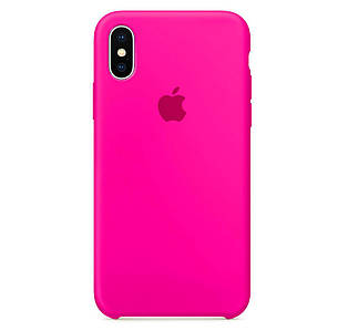 Чохол накладка xCase для iPhone X/XS Silicone Case Barbie pink