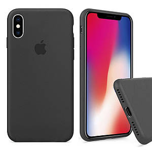 Чохол накладка xCase для iPhone X/XS Silicone Case Full темно сірий