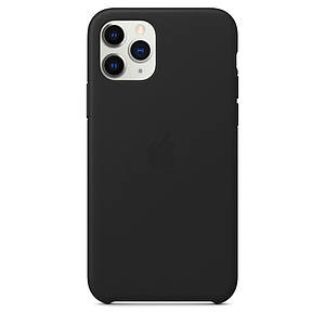 Чохол накладка на iPhone 11 Pro Leather Case black