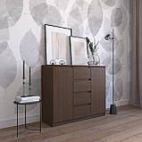 Комод на 4 шухляди та 2 двері з фасадами без ручок R-11, фото 8