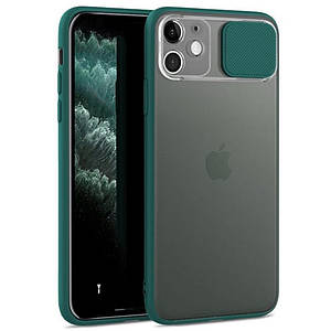 Чохол накладка xCase для iPhone 11 Slide Hide Camera Green