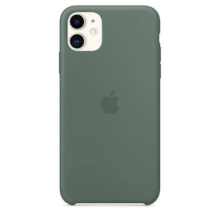 Чехол Silicone Case OEM for Apple iPhone 11 Pine Green, фото 2