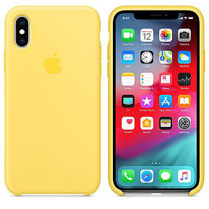 Чехол Silicone Case OEM for Apple iPhone XS Max Canary Yellow