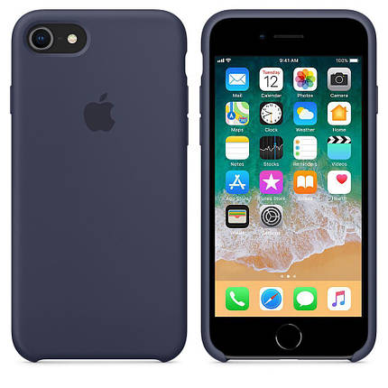Чохол OEM for Apple iPhone 7/8 Silicone Case Midnight Blue (MMWK2), фото 3