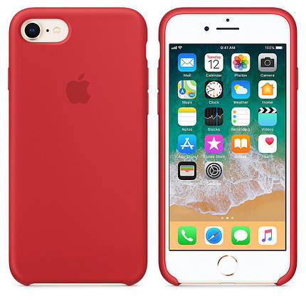 Чохол OEM for Apple iPhone 7/8 Silicone Case (PRODUCT) RED (MQGP2), фото 1