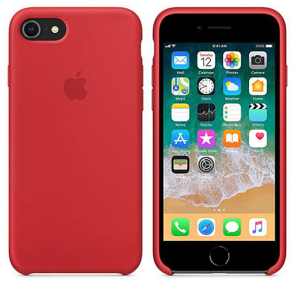 Чохол OEM for Apple iPhone 7/8 Silicone Case (PRODUCT) RED (MQGP2), фото 3