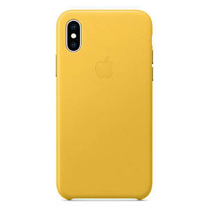 Чехол накладка на iPhone Х/XS Leather Case spring yellow