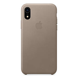 Чехол накладка на iPhone XR good Leather Case taupe
