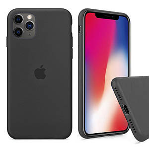 Чохол накладка xCase для iPhone 11 Pro Silicone Case Full charcoal grey