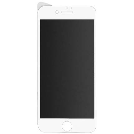 Захисне скло для iPhone 7 Plus/8 Plus Matte CERAMIC Антишпигун white, фото 1