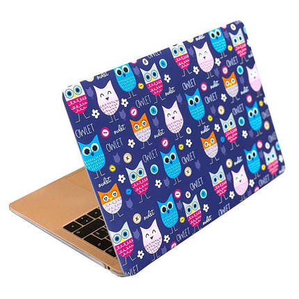 Чохол накладка DDC пластик для MacBook Pro 13" (2016/2017/2018/2019) picture owl, фото 1
