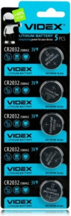 Батарейка Videx CR2016 5000-LC 3V, блістер, 5 шт. (Ціна за 1 батарейку)