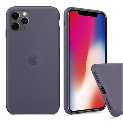 Чохол накладка xCase для iPhone 11 Pro Silicone Case Full lavender gray, фото 2