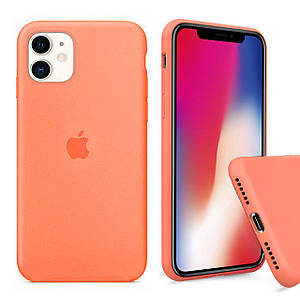 Чохол накладка xCase для iPhone 11 Silicone Case Full papaya