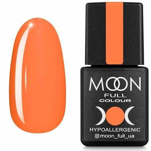 Гель-лак Moon Full Neon No 705 (апельсиновий, апельсиновий, яскраво-жовтогарячий неон)