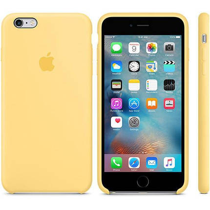 Чохол OEM for Apple iPhone 6 plus/6s plus Silicone Case Yellow (MM6H2), фото 2