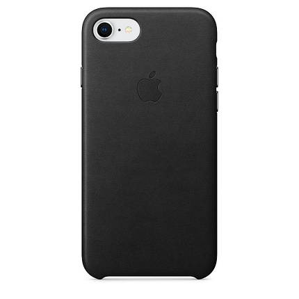Чохол накладка на iPhone 7/8/SE 2020 Leather Case black, фото 1