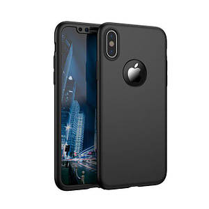 Чохол для iPhone XR Full Cover 360 Logo черний