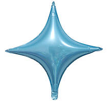 Куля зірка чотирикутна блакитна 26"