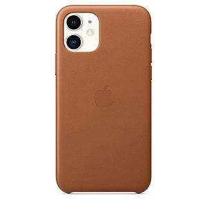 Чохол накладка на iPhone 11 good Leather Case saddle brown