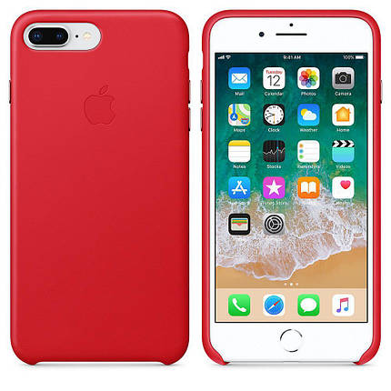 Чохол накладка на iPhone 7 Plus/8 Plus Leather Case red, фото 2