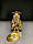 Позолочена фігурка з кристалами Сваровські "Сова-науковець", фото 2