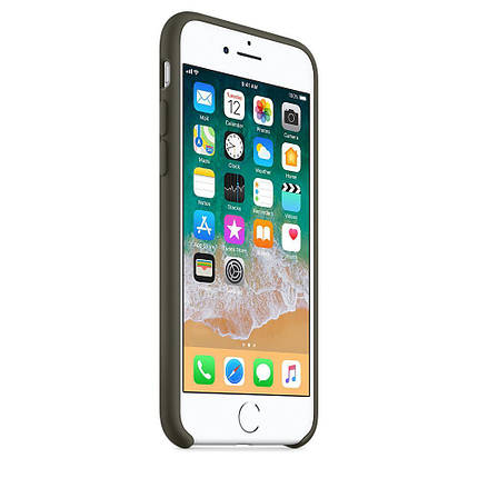 Чохол OEM for Apple iPhone 7/8 Silicone Case Dark Olive (MR3N2), фото 4