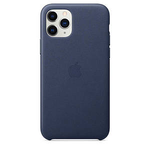 Чохол накладка на iPhone 11 Pro good Leather Case midnight blue