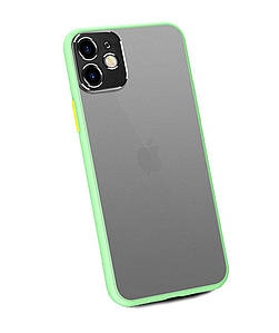Чохол накладка xCase для iPhone 11 Matt Case Camera Lens Green yellow