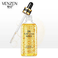 Сыворотка для лица с золотом Venzen 24K Pure Gold Luxury Essence, 100мл