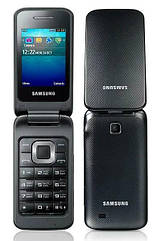 Samsung C3520 Black кнопковий мобільний телефон розкладачка 800 мАг