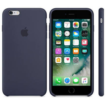 Чохол OEM for Apple iPhone 6/6s Silicone Case Midnight Blue (MKY22), фото 1