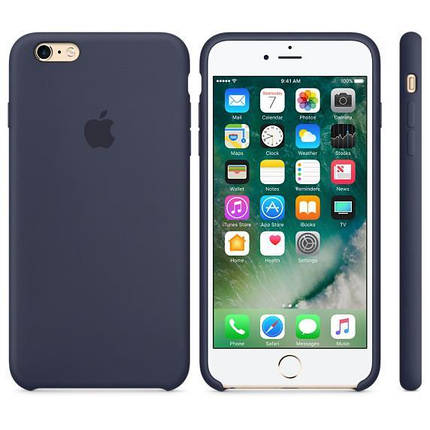 Чохол OEM for Apple iPhone 6/6s Silicone Case Midnight Blue (MKY22), фото 3