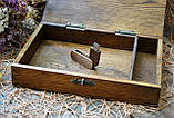 Дубова вінтажна коробка для подарунків (еліт), фото 5