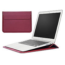 Папка-конверт PU sleeve bag для MacBook 15" wine red, фото 3