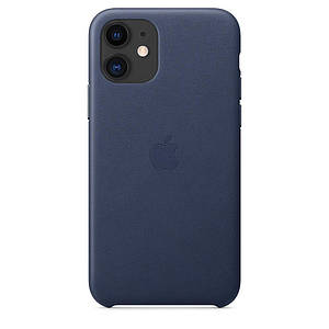 Чохол накладка на iPhone 11 good Leather Case midnight blue