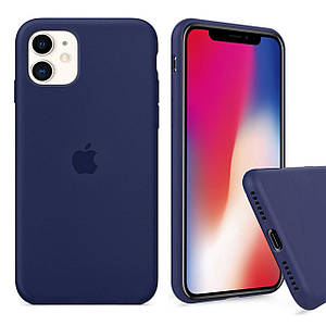 Чохол накладка xCase для iPhone 11 Silicone Case Full midnight blue
