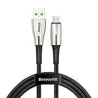 Кабель для зарядки телефона планшета BASEUS MicroUSB Baseus Waterdrop 200см |4A 20W| Черный