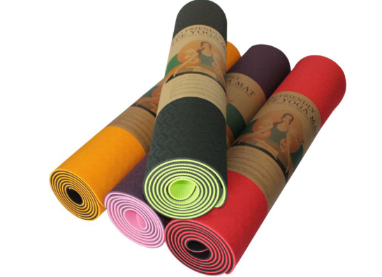 Килимок для йоги "ТРЕ", фітнесу, пілатесу, розтяжки, товщина 6 мм, фото 1