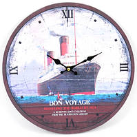 💙Декоративний настінний годинник "Подорож на кораблі"