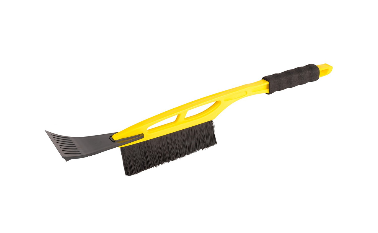 Автомобільна щітка зі скребком 175*10 мм L 520 мм, жовта MASTERTOOL 84-0003