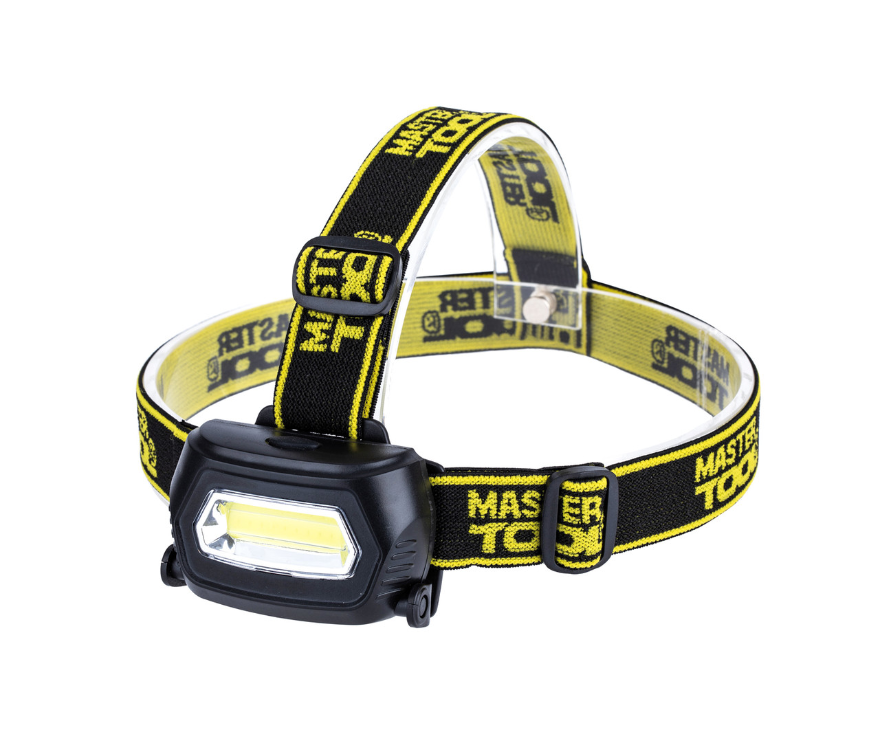 Ліхтар налобний з регулюванням нахилу, 3 режими, 75*46*29 мм, COB LED, 3 x AAA, ABS MASTERTOOL 94-0810