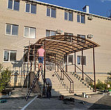 Козирок з полікарбонату для ганку в будинок, фото 4