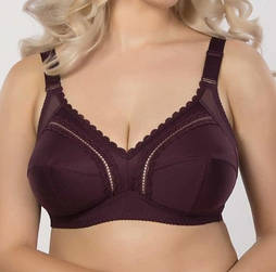 Бюстгальтер великого розміру без кісточок, сливовий