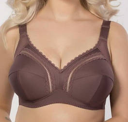 Бюстгальтер великого розміру без кісточок, кава