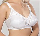 Бюстгальтер великого розміру без кісточок, бежевий, фото 8