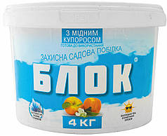 Захисна садова побілка з мідним купоросом 4 кг Блок